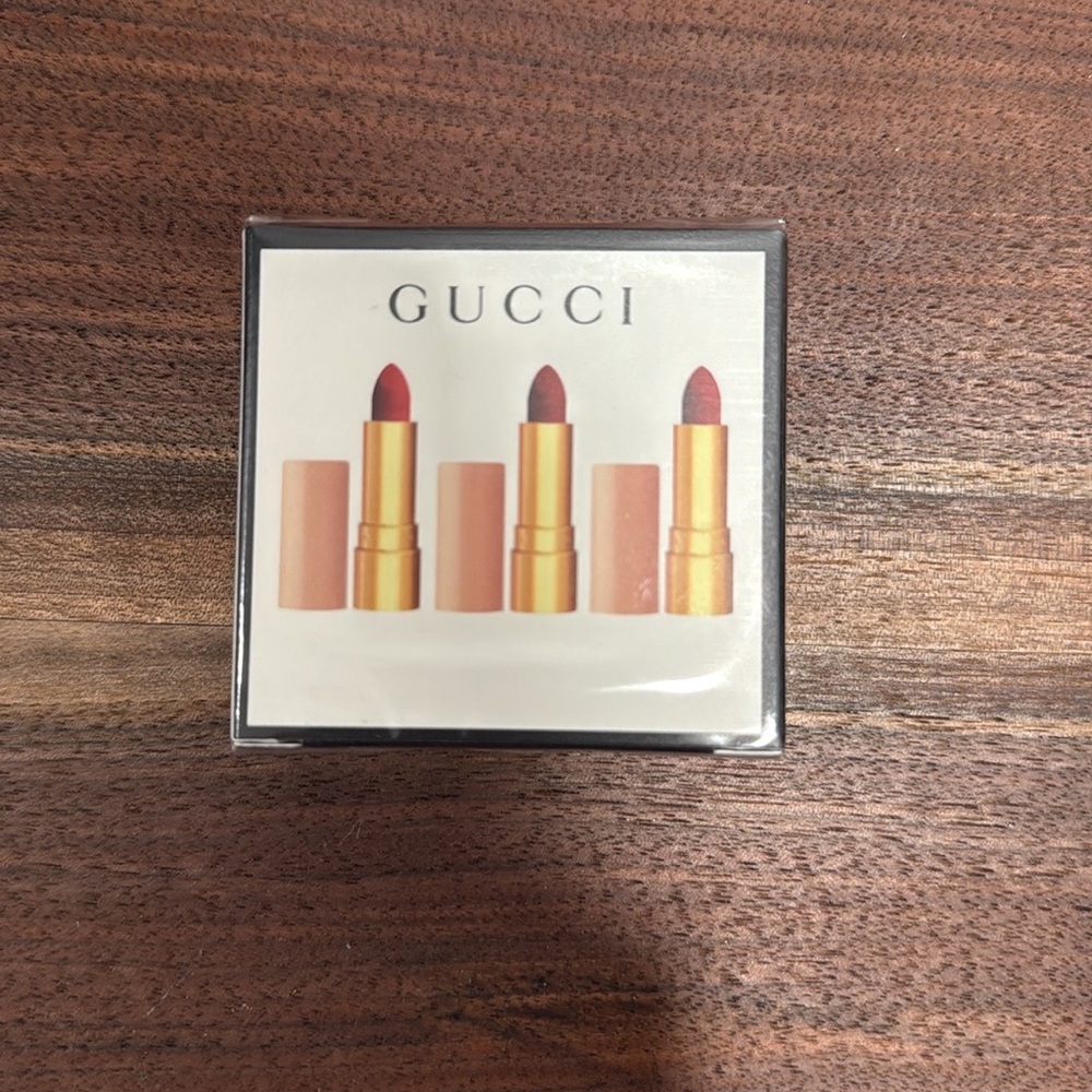 Gucci Lipstick Set - Red and Brown Shades